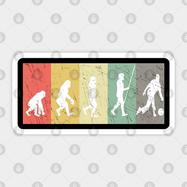 Funny Vintage Retro Bowling Evolution Sticker by pho702